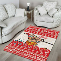 Mele Kalikimaka Hawaii Area Rug Water-skiing Santa Tropical Vibes LT14 - Polynesian Pride