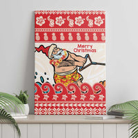 Mele Kalikimaka Hawaii Canvas Wall Art Water-skiing Santa Tropical Vibes LT14 - Polynesian Pride