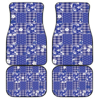 Blue Palaka Japanese Patterns Car Mats Koi Fish Asanoha Sakura Patchwork Stylized LT14 - Polynesian Pride