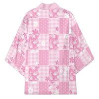 Pink Palaka Japanese Patterns Kimono Koi Fish Asanoha Sakura Patchwork Stylized - Polynesian Pride