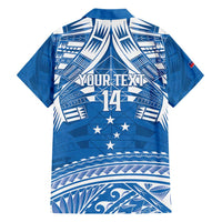 Toa Samoa Rugby Custom Hawaiian Shirt Uso aso uma Samoan Pattern Blue - Polynesian Pride