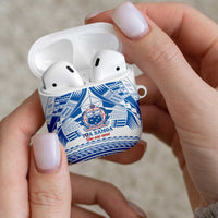 Toa Samoa Rugby Custom AirPods Case Uso aso uma Samoan Pattern White LT14 - Polynesian Pride
