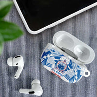 Toa Samoa Rugby Custom AirPods Case Uso aso uma Samoan Pattern White LT14 - Polynesian Pride