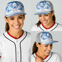 Toa Samoa Rugby Baseball Net Cap Uso aso uma Samoan Pattern White LT14 - Polynesian Pride
