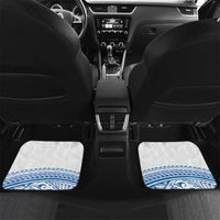 Toa Samoa Rugby Custom Car Mats Uso aso uma Samoan Pattern White - Polynesian Pride