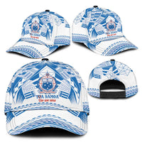 Toa Samoa Rugby Classic Cap Uso aso uma Samoan Pattern White LT14 - Polynesian Pride