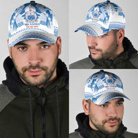 Toa Samoa Rugby Classic Cap Uso aso uma Samoan Pattern White LT14 - Polynesian Pride