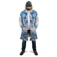 Toa Samoa Rugby Custom Cloak Uso aso uma Samoan Pattern White - Polynesian Pride