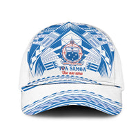 Toa Samoa Rugby Mesh Trucker Cap Uso aso uma Samoan Pattern White LT14 One Size White White - Polynesian Pride