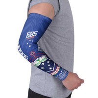 Personalised Samoa 685 Arm Sleeves Samoan Pride Coat Of Arms LT14 - Polynesian Pride