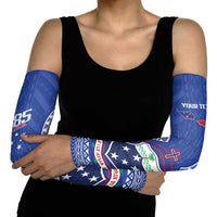Personalised Samoa 685 Arm Sleeves Samoan Pride Coat Of Arms LT14 - Polynesian Pride