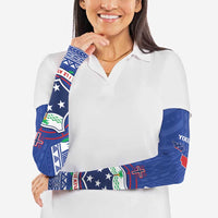 Personalised Samoa 685 Arm Sleeves Samoan Pride Coat Of Arms LT14 - Polynesian Pride