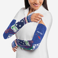 Personalised Samoa 685 Arm Sleeves Samoan Pride Coat Of Arms LT14 - Polynesian Pride