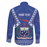 Personalised Samoa 685 Family Matching Short Sleeve Bodycon Dress and Hawaiian Shirt Samoan Pride Coat Of Arms - Polynesian Pride