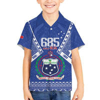 Personalised Samoa 685 Family Matching Tank Maxi Dress and Hawaiian Shirt Samoan Pride Coat Of Arms - Polynesian Pride