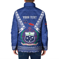 Personalised Samoa 685 Padded Jacket Samoan Pride Coat Of Arms LT14 - Polynesian Pride