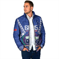 Personalised Samoa 685 Padded Jacket Samoan Pride Coat Of Arms LT14 - Polynesian Pride