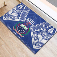 Samoa 685 Rubber Doormat Samoan Pride Coat Of Arms LT14 - Polynesian Pride