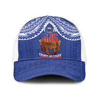 Toa Samoa Rugby Baseball Net Cap 685 Pride Tanoa Ula Fala LT14 One Size White Blue - Polynesian Pride