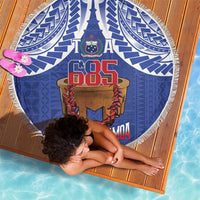 Toa Samoa Rugby Beach Blanket 685 Pride Tanoa Ula Fala - Polynesian Pride