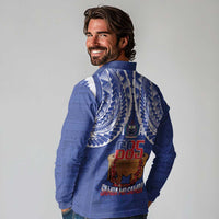 Toa Samoa Rugby Long Sleeve Polo Shirt 685 Pride Tanoa Ula Fala - Polynesian Pride