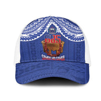 Toa Samoa Rugby Mesh Trucker Cap 685 Pride Tanoa Ula Fala LT14 One Size White Blue - Polynesian Pride