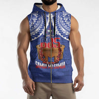 Toa Samoa Rugby Sleeveless Zip Hoodie 685 Pride Tanoa Ula Fala LT14 - Polynesian Pride