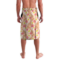 Orange Chiffon Aloha Hawaii Tiki Lavalava Tropical Plumeria - Seamless Style LT14 - Polynesian Pride