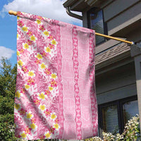 Pastel Magenta Aloha Hawaii Tiki Garden Flag Tropical Plumeria - Seamless Style LT14 - Polynesian Pride