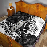 Aotearoa Manaia NZ Maori Silver Fern Quilt