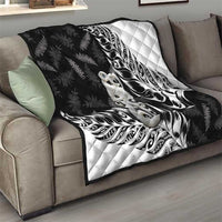 Aotearoa Manaia NZ Maori Silver Fern Quilt