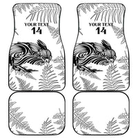 Custom New Zealand Kiwi Football Car Mats Aotearoa Silver Fern LT14 - Polynesian Pride