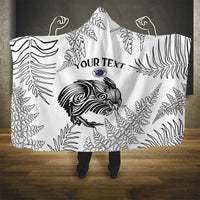 Custom New Zealand Kiwi Football Hooded Blanket Aotearoa Silver Fern LT14 - Polynesian Pride