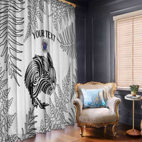 Custom New Zealand Kiwi Football Window Curtain Aotearoa Silver Fern LT14 - Polynesian Pride