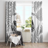 Custom New Zealand Kiwi Football Window Curtain Aotearoa Silver Fern LT14 - Polynesian Pride