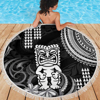 Hawaii Ku God Beach Blanket Kakau Mix Polynesian Tattoo LT14 - Polynesian Pride