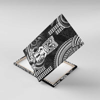 Hawaii Ku God Canvas Wall Art Kakau Mix Polynesian Tattoo LT14 With Frame Black - Polynesian Pride