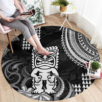 Hawaii Ku God Round Carpet Kakau Mix Polynesian Tattoo LT14 - Polynesian Pride