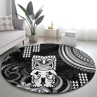 Hawaii Ku God Round Carpet Kakau Mix Polynesian Tattoo LT14 - Polynesian Pride