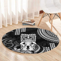 Hawaii Ku God Round Carpet Kakau Mix Polynesian Tattoo LT14 - Polynesian Pride