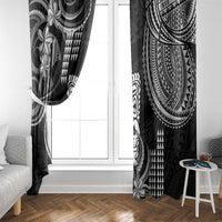 Hawaii Ku God Window Curtain Kakau Mix Polynesian Tattoo LT14 - Polynesian Pride