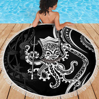 Black Hawaii Kanaloa God Beach Blanket Hawaiian Octopus LT14 - Polynesian Pride