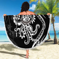Black Hawaii Kanaloa God Beach Blanket Hawaiian Octopus LT14 - Polynesian Pride