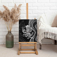 Black Hawaii Kanaloa God Canvas Wall Art Hawaiian Octopus LT14 - Polynesian Pride