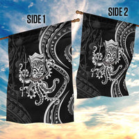 Black Hawaii Kanaloa God Garden Flag Hawaiian Octopus LT14 - Polynesian Pride