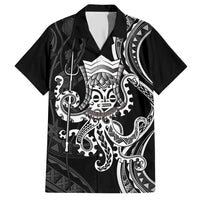 Black Hawaii Kanaloa God Hawaiian Shirt Hawaiian Octopus LT14 Black - Polynesian Pride