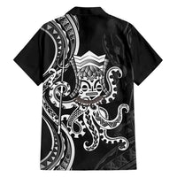 Black Hawaii Kanaloa God Hawaiian Shirt Hawaiian Octopus LT14 - Polynesian Pride