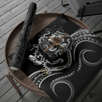Black Hawaii Kanaloa God Wrapping Paper Hawaiian Octopus LT14 - Polynesian Pride