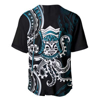 Turquoise Hawaii Kanaloa God Baseball Jersey Hawaiian Octopus