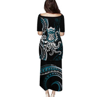Turquoise Hawaii Kanaloa God Puletasi Hawaiian Octopus LT14 - Polynesian Pride